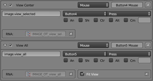 blender mouse button