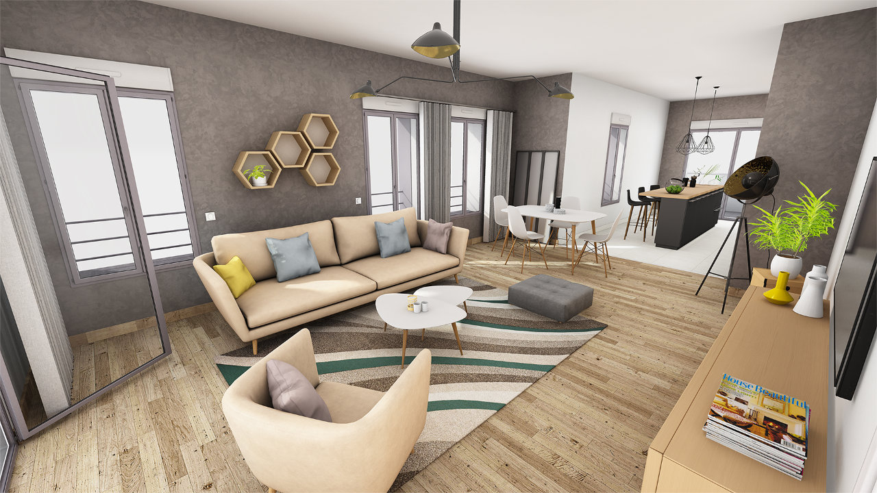 Visite virtuelle d'un appartement, sous <span class="slippryEngine">BabylonJS</span> <span class="slippryCopy">&copy; Axeon Software 2018</span>